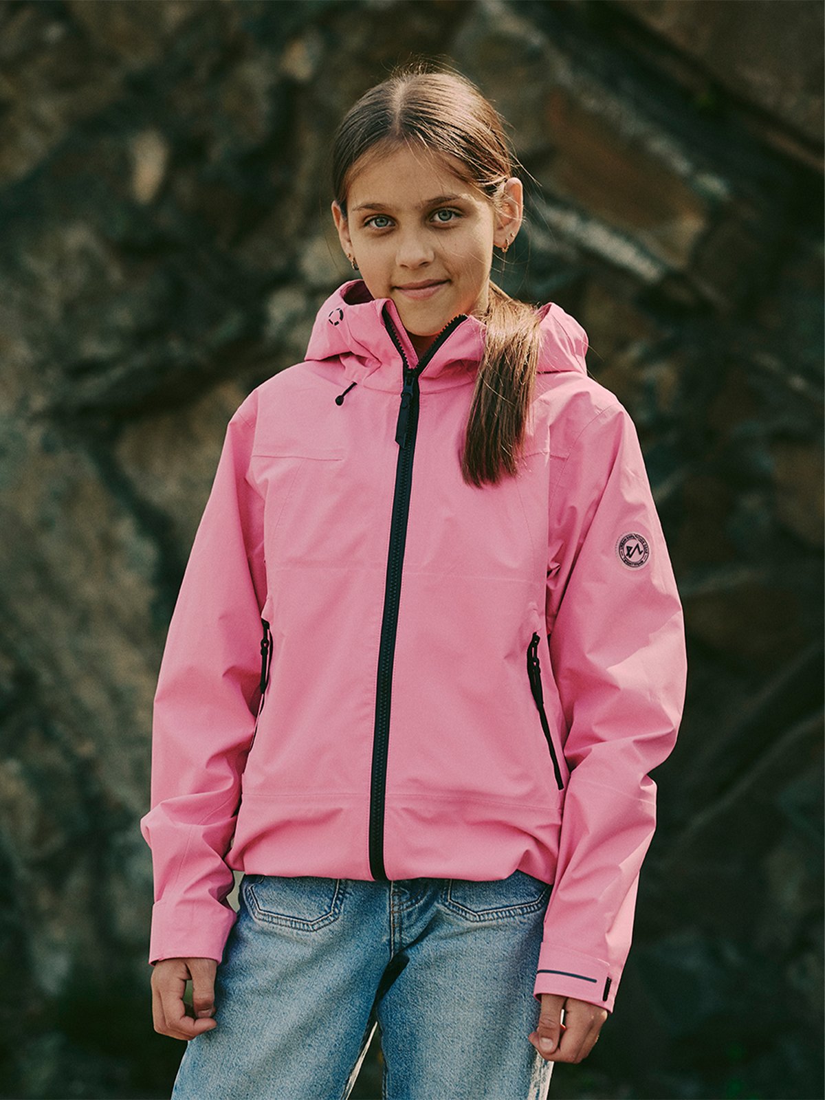 Twentyfour Aurora 3-Lags Skalljakke Junior Rosa