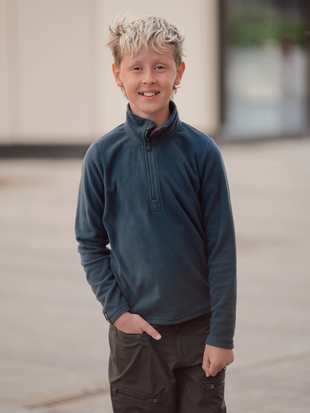 Twentyfour Aurora Half Zip Fleece Junior Marine