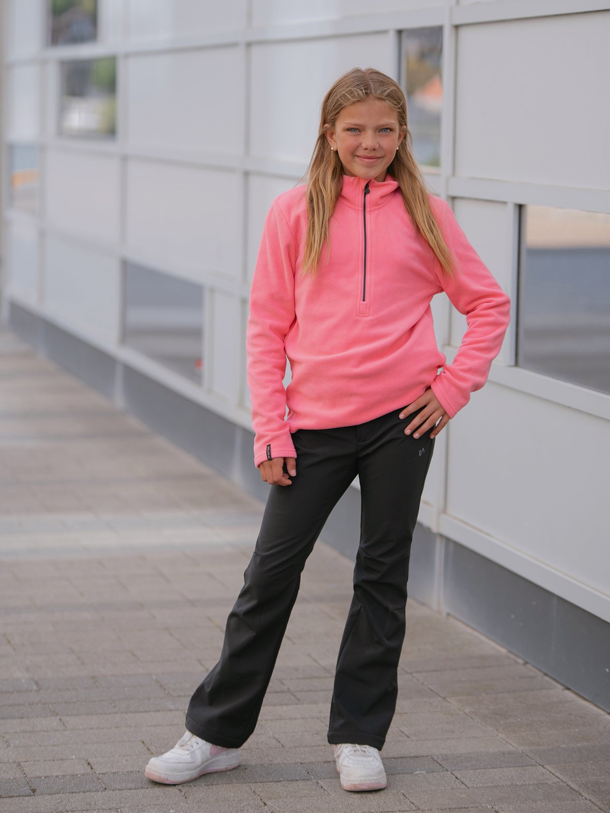 Twentyfour Aurora Half Zip Fleece Junior Rosa