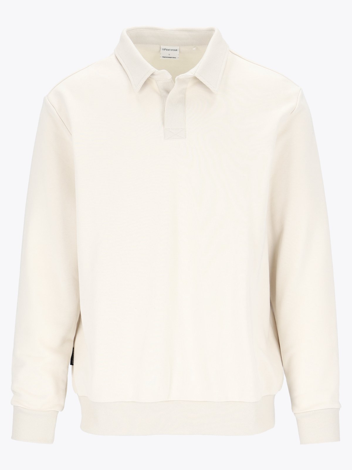 Twentyfour Mode Polo Sweater Gråhvit