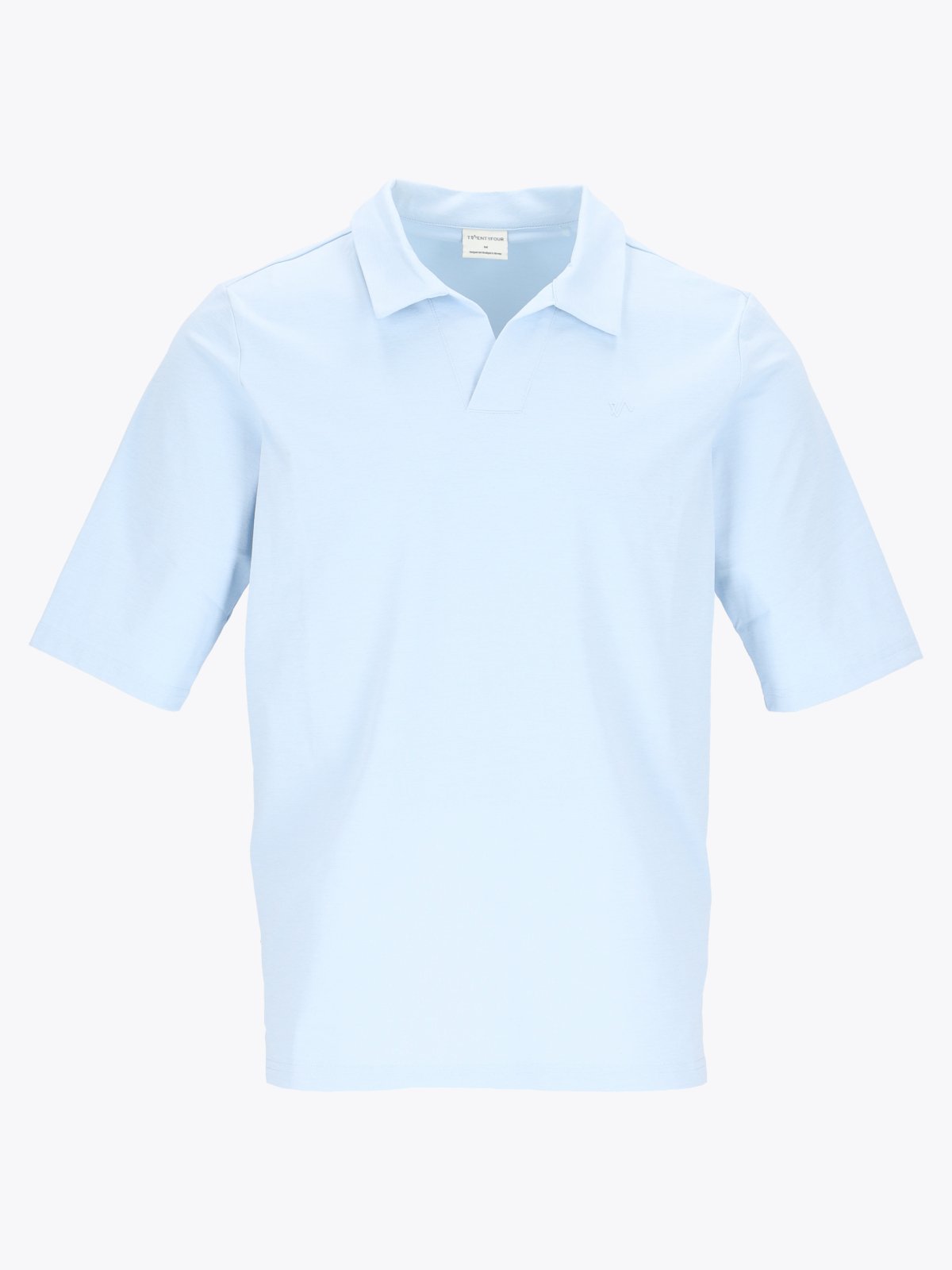 Twentyfour Mode Flex Pique Frostblå