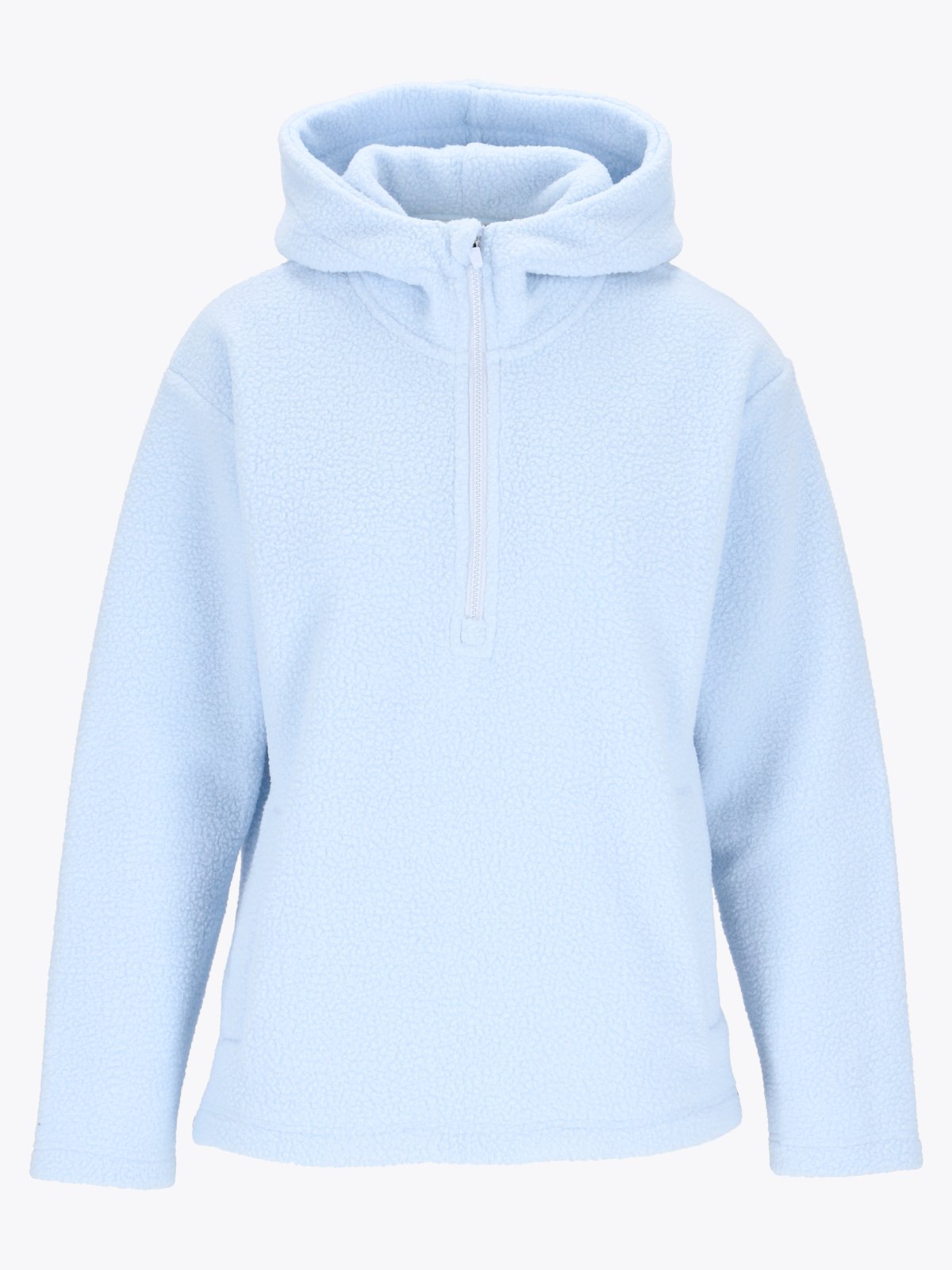 Twentyfour Mode Pile Hood Half Zip Frostblå