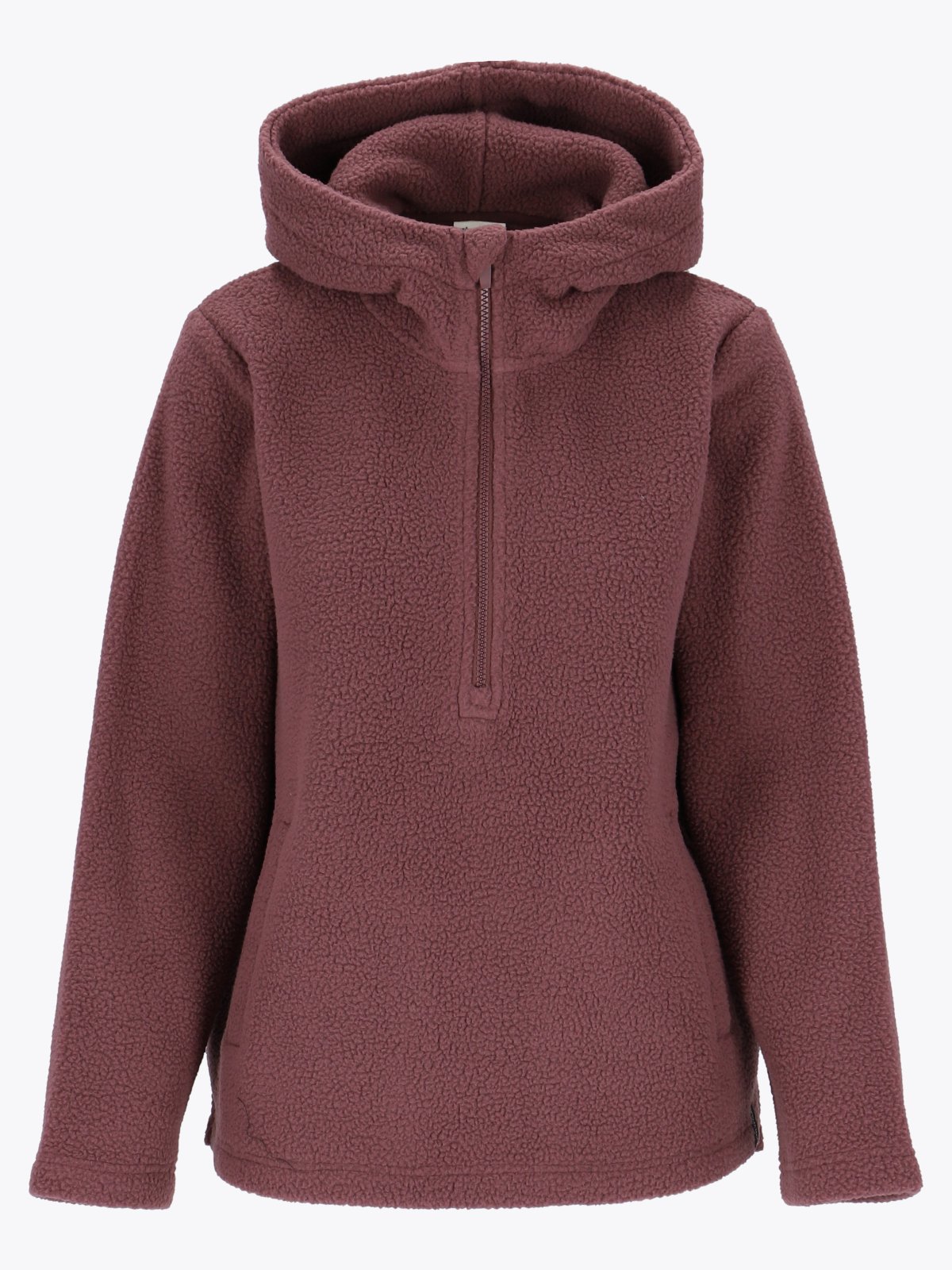 Twentyfour Mode Pile Hood Half Zip Kakao