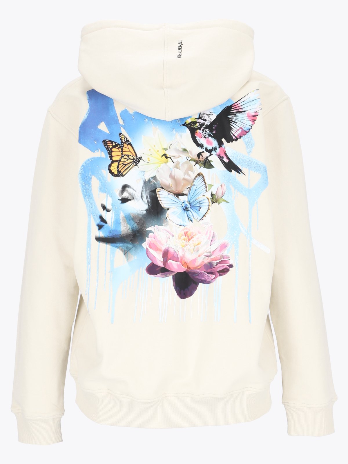 Twentyfour & Art Hoodie U Hvit