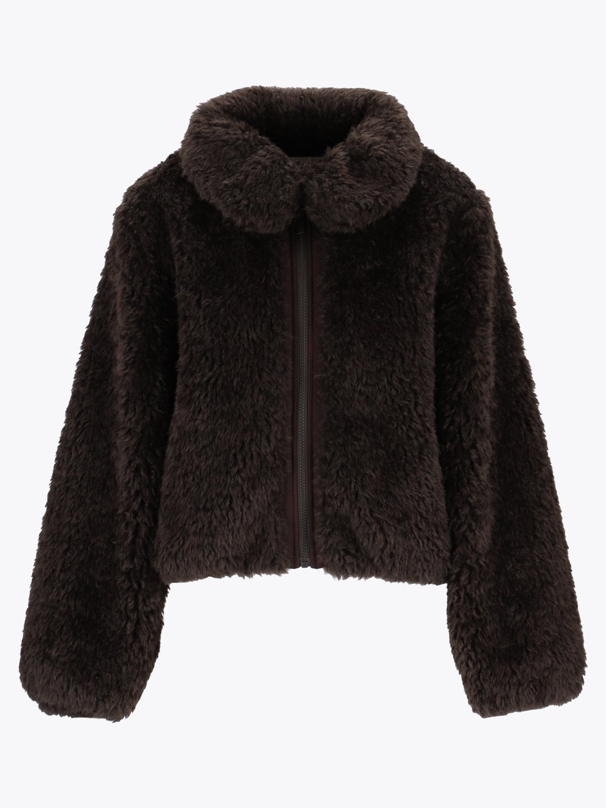 Twentyfour Mode Teddy Jakke Mørk Brun