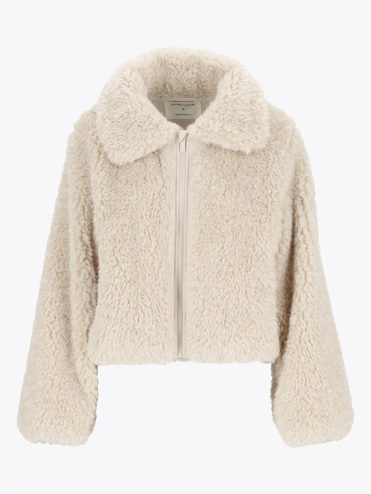 Twentyfour Mode Teddy Jakke Sand