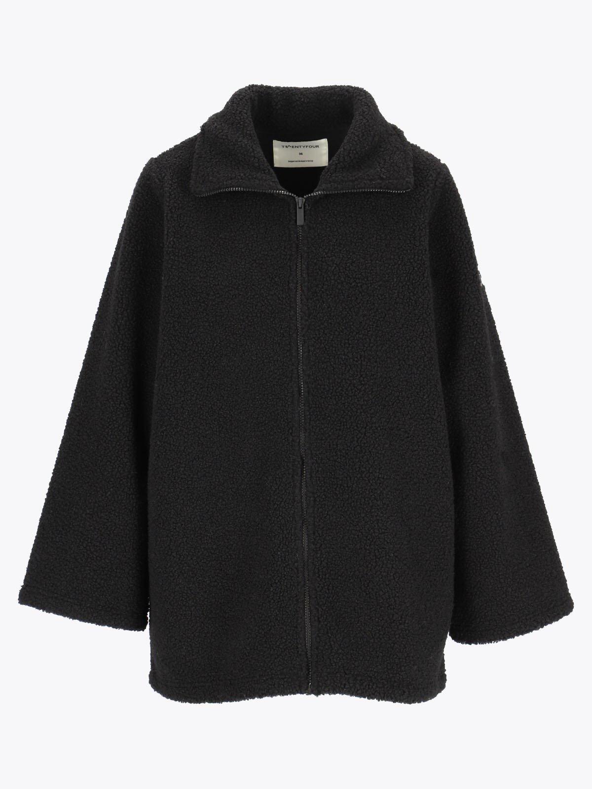 Twentyfour Mode Alva Pile Jakke Sort