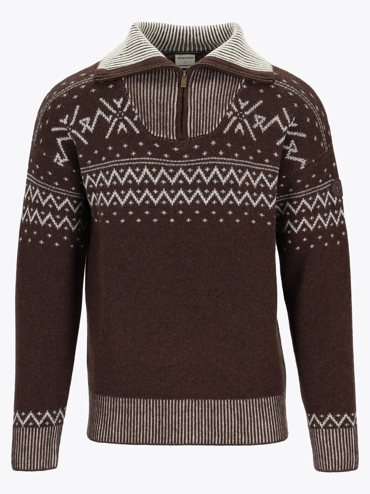 Twentyfour Legacy Half Zip Ullgenser Brun