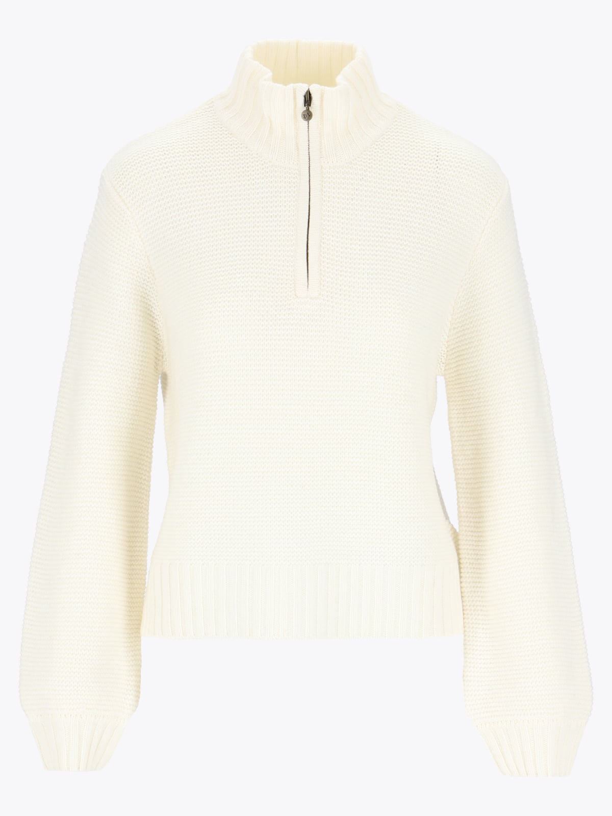 Twentyfour Mode Half Zip Strikk Hvit