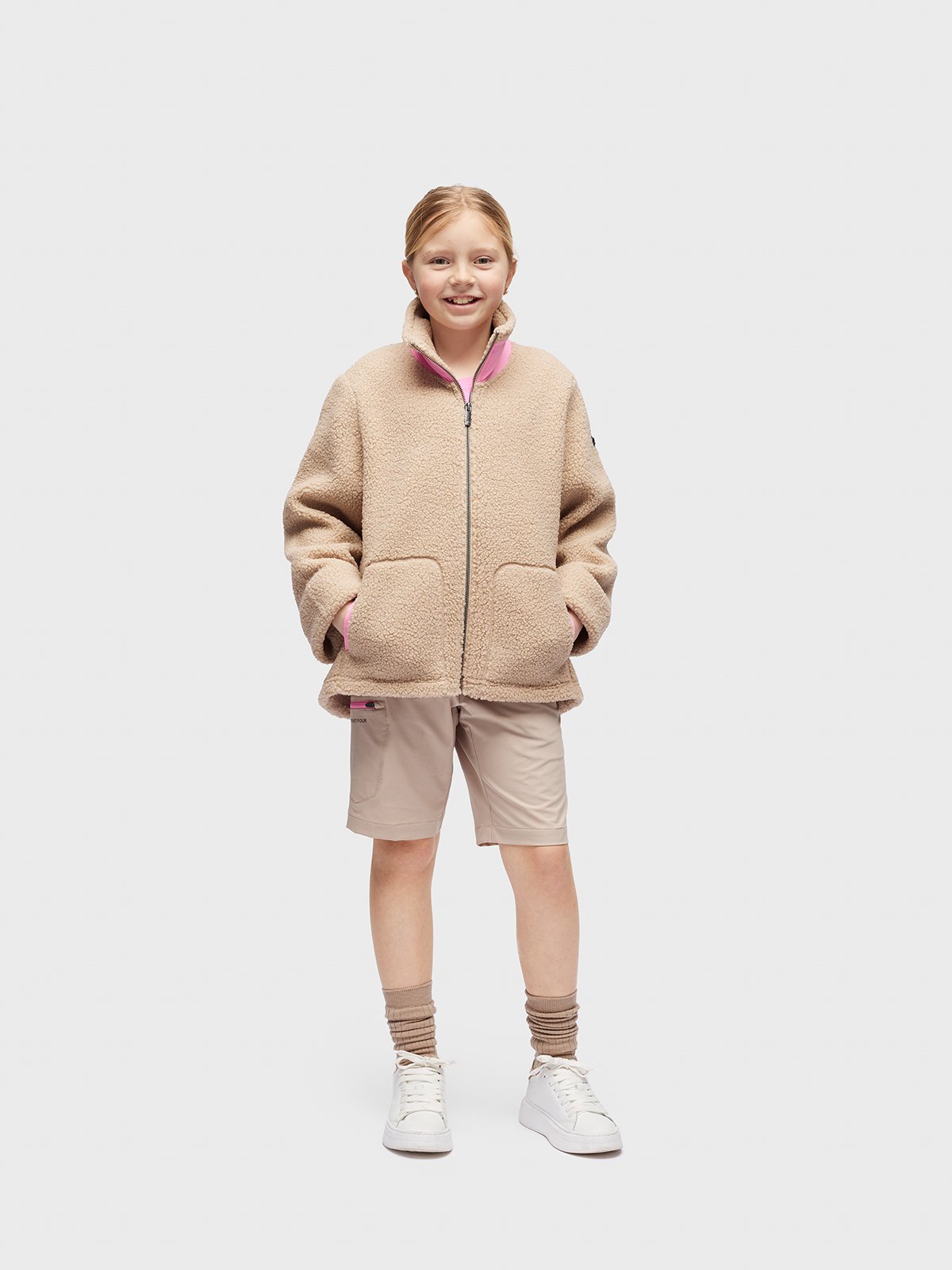 Twentyfour Popsi Pile Jakke Junior Beige