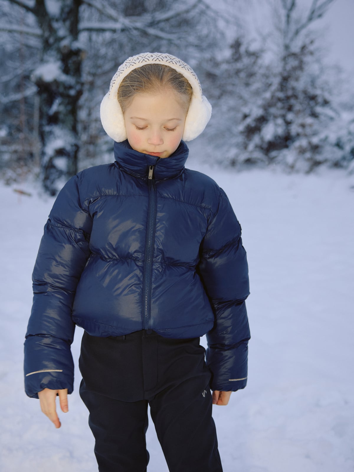 Twentyfour Mode Ava Puffy Jakke Junior Marine