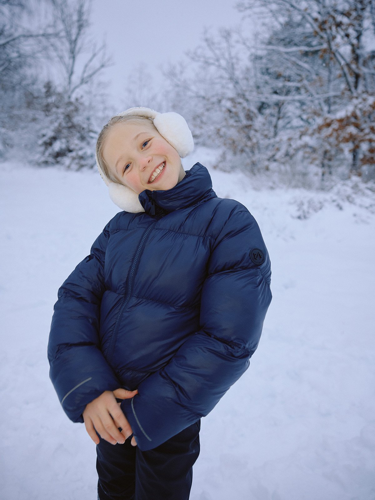 Twentyfour Mode Ava Puffy Jakke Junior Marine