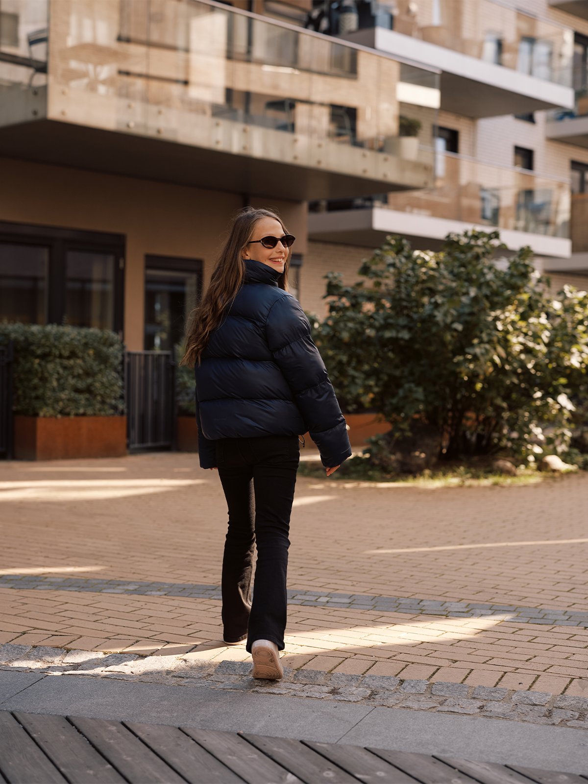 Twentyfour Mode Ava Puffy Jakke Junior Marine