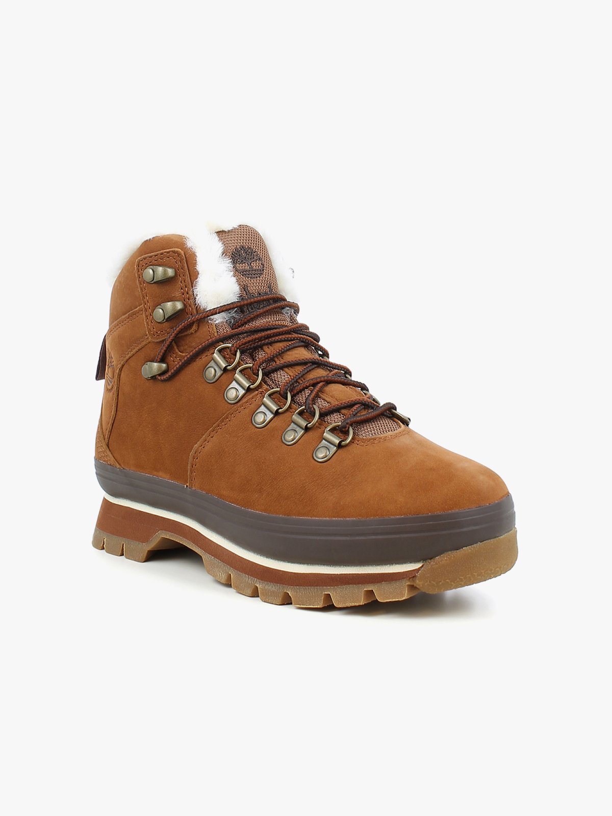 Timberland Euro Hiker Fur Lined Waterproof Boot Saddle Numbuck