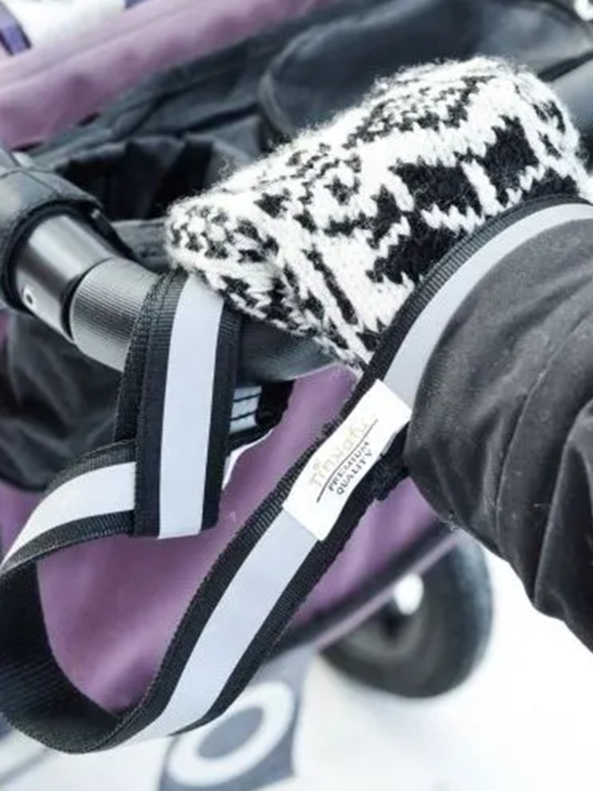 Tinkafu Håndleddsrem med refleks Svart