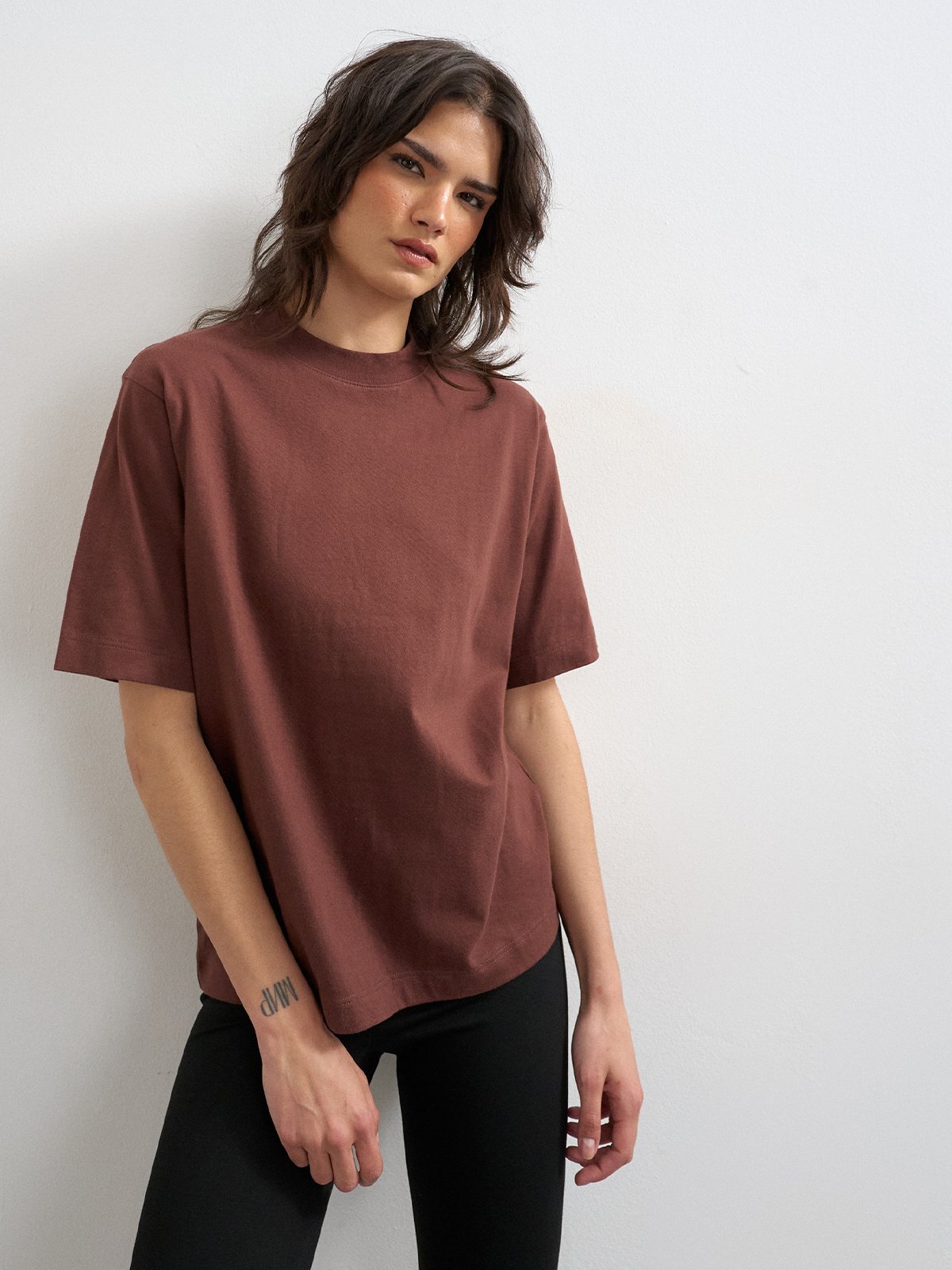 Topshop Premium T-Shirt Deep Mahogany