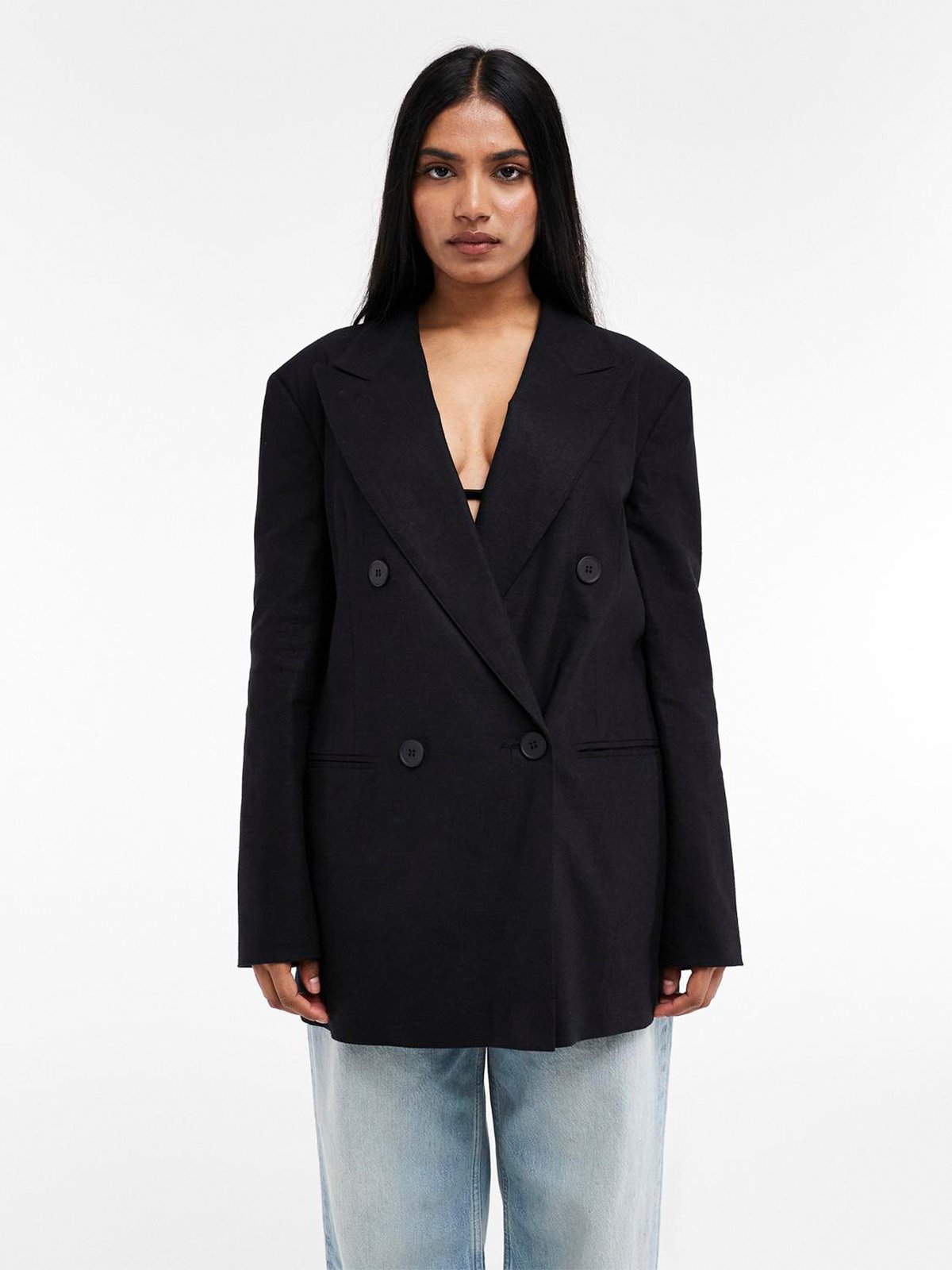 Topshop Isabella Blazer Black