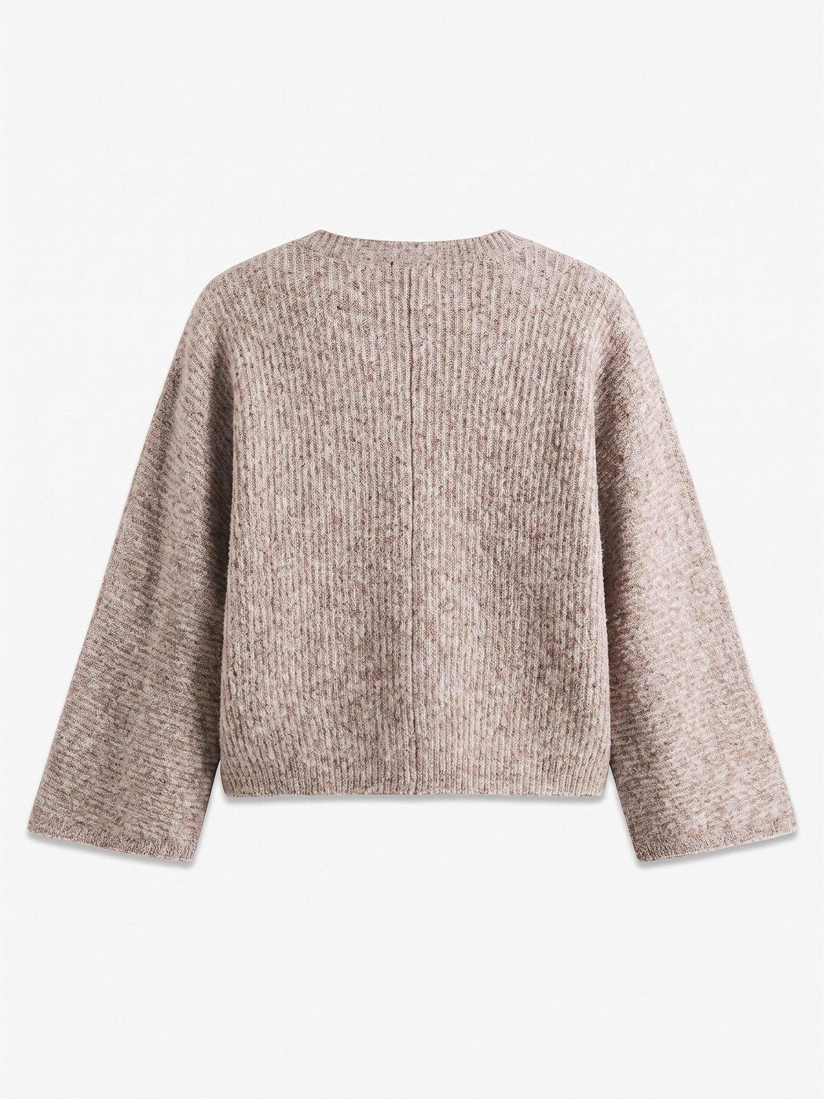 Topshop Rene Long Sleeve Cardigan Oatmeal