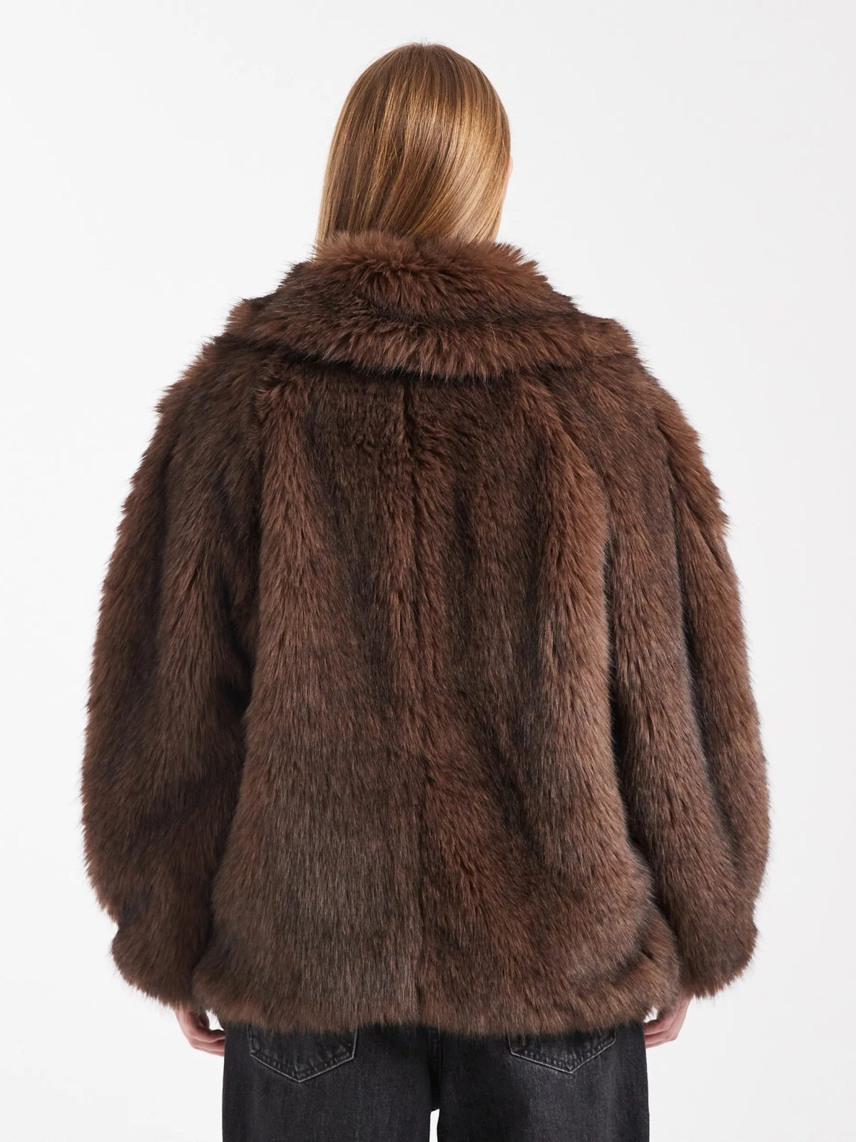 Topshop Sina Jacket Chocolate Brown