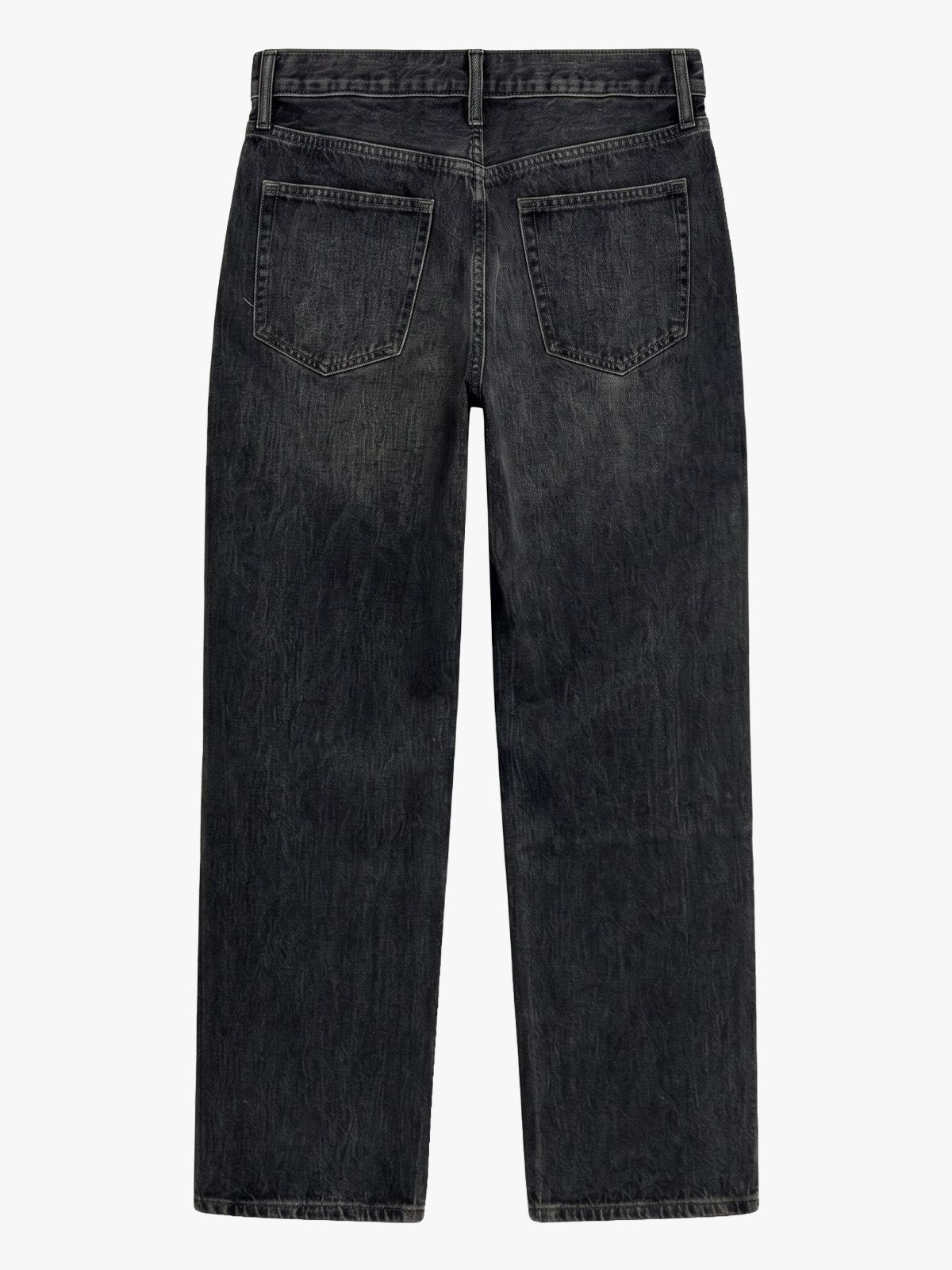 Topshop Ember Low Rise Wide Denim Jeans Black Denim