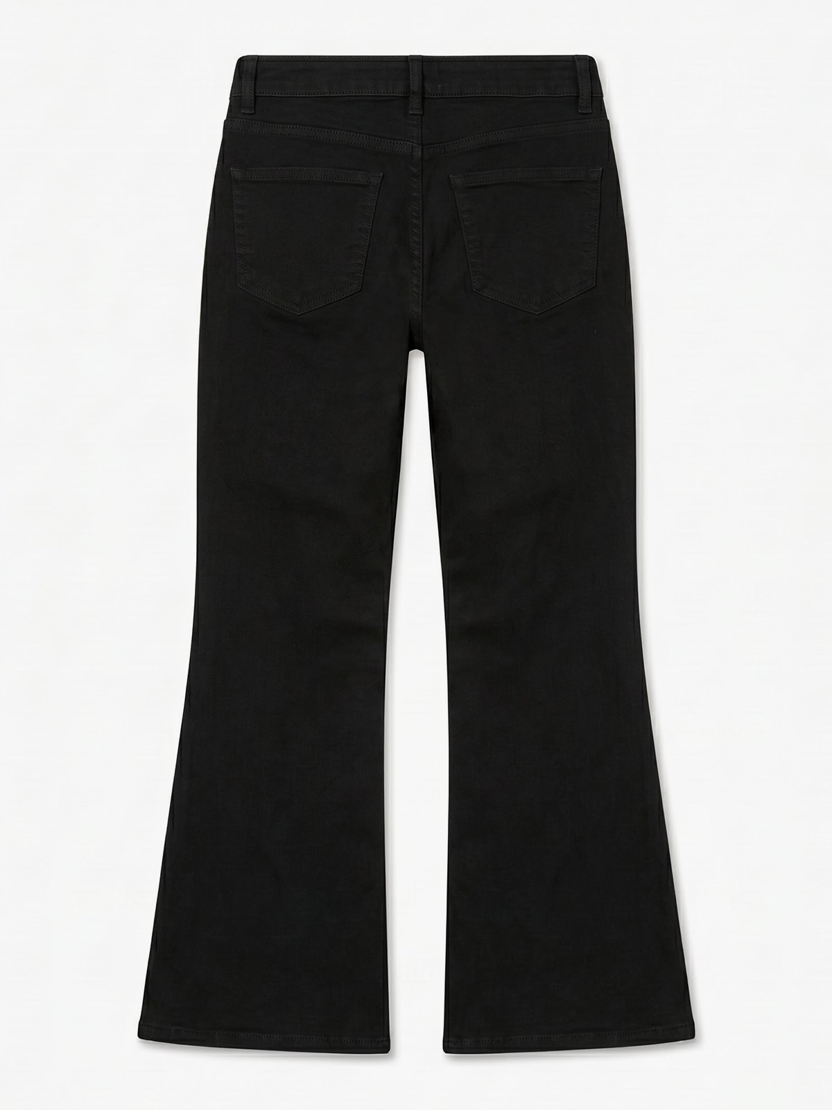 Topshop Jamie High Rise Flare Denim Jeans Black Denim