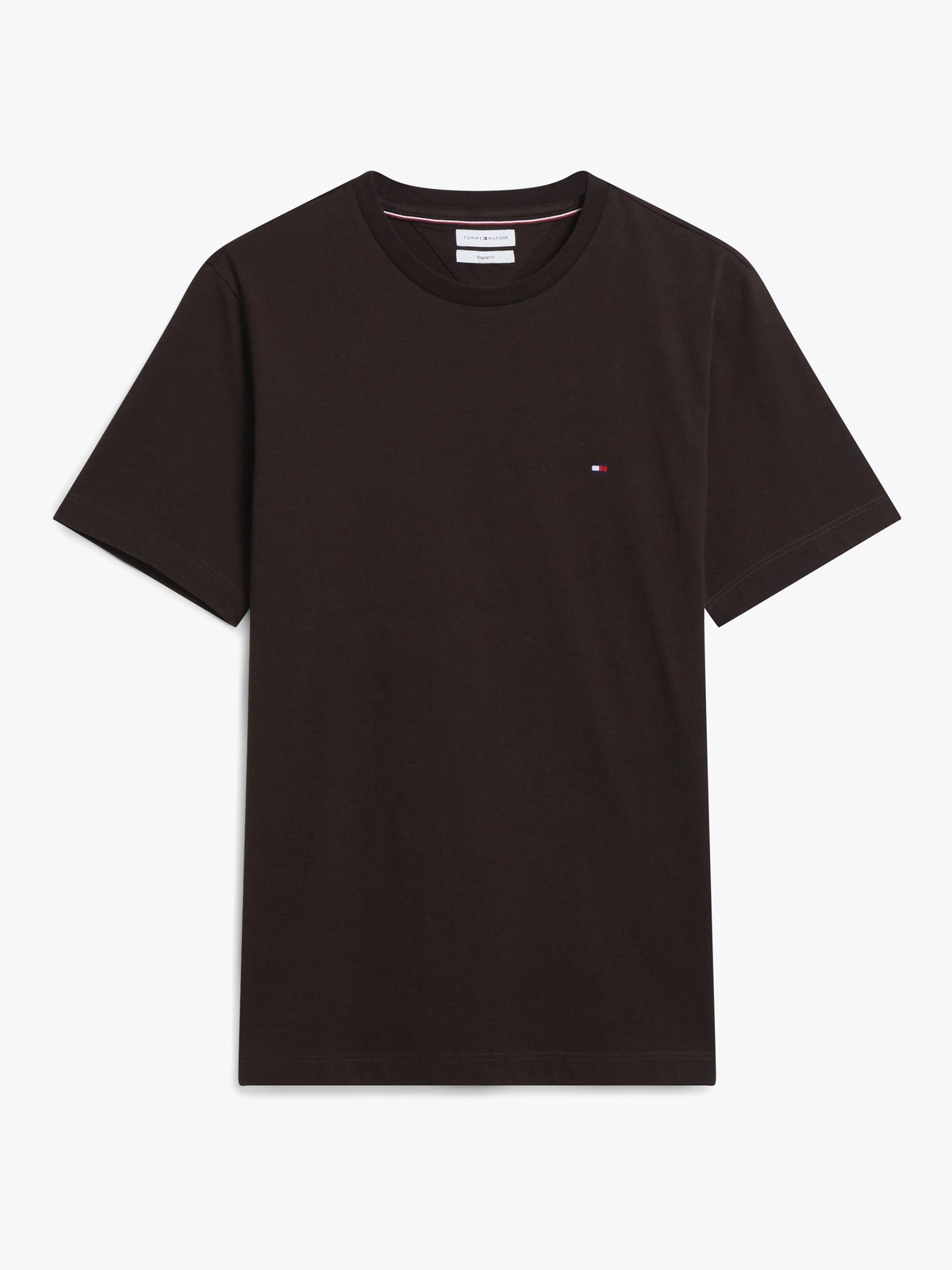 Tommy Hilfiger Essential Seasonal Regular Fit Solid Tee Sjokolade