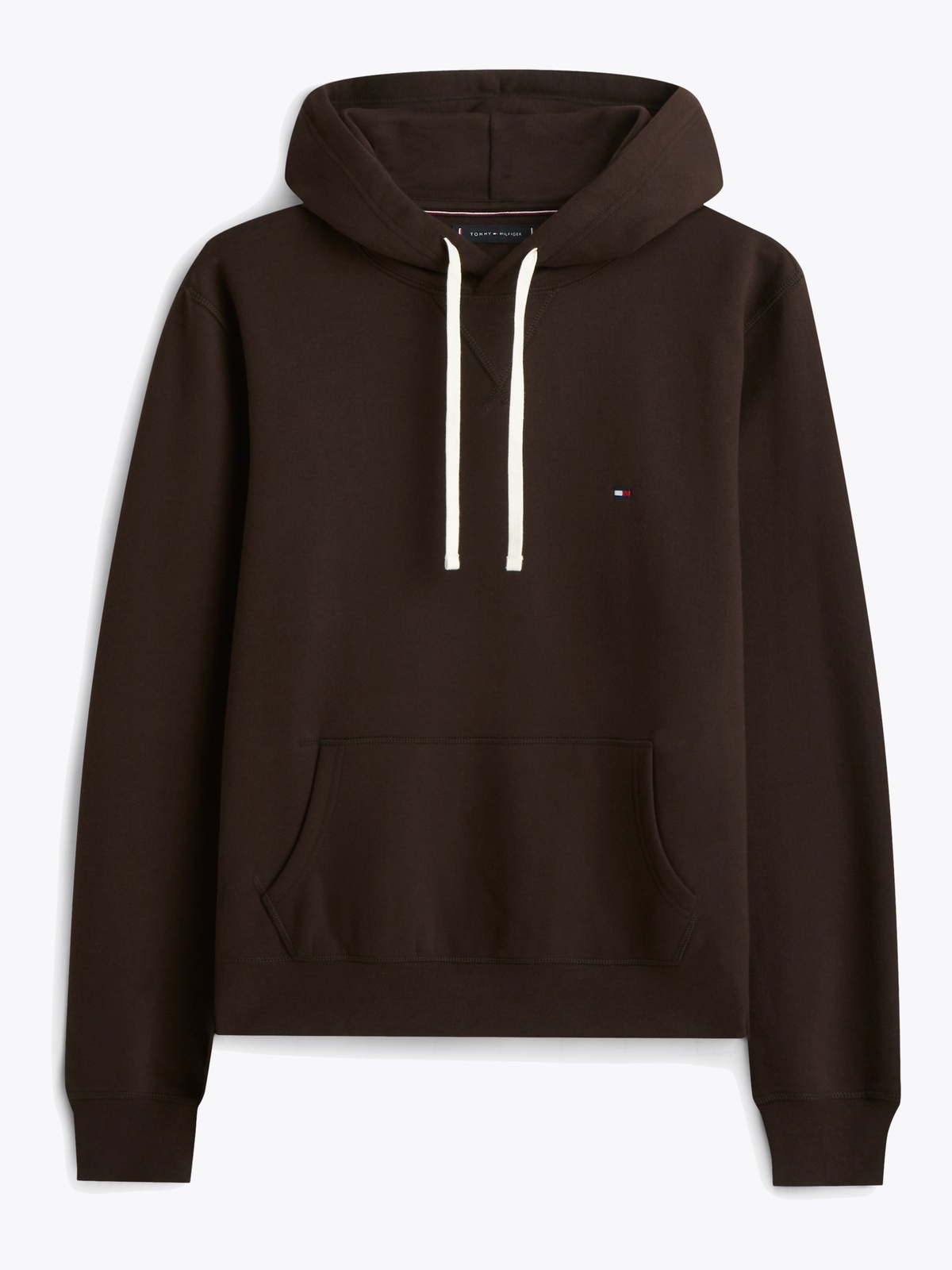 Tommy Hilfiger Essential Seasonal Fleece Hoody Sjokolade