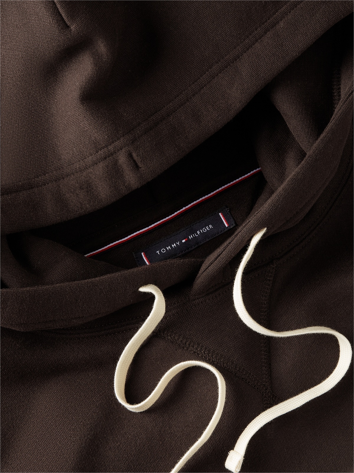Tommy Hilfiger Essential Seasonal Fleece Hoody Sjokolade