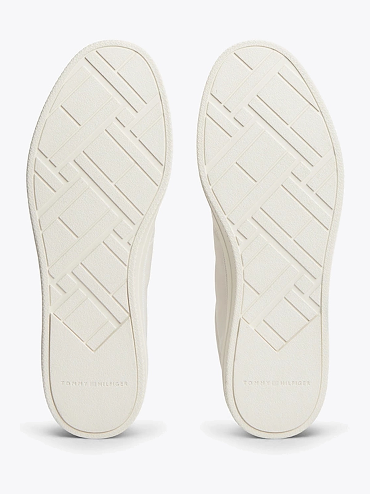 Tommy Hilfiger Lux Leather Sneaker Ecru