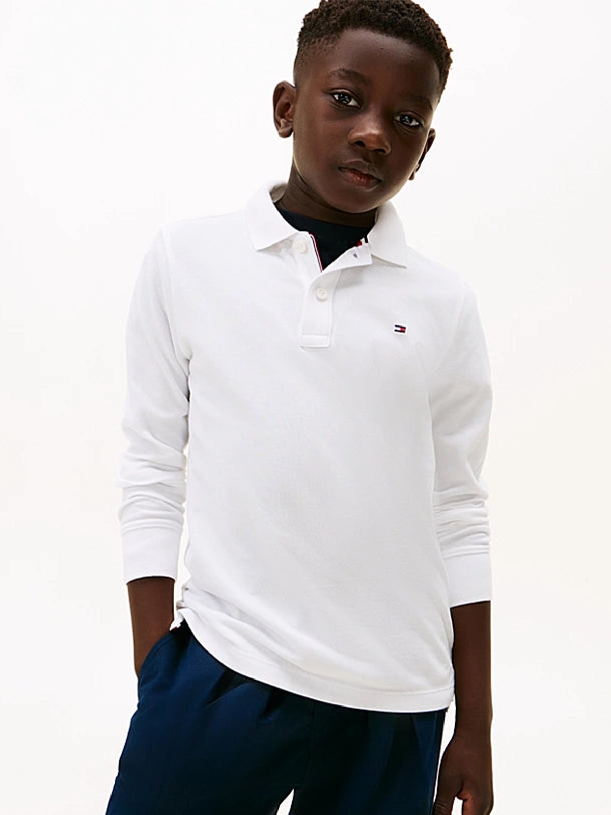 Tommy Hilfiger Reg Polo Long Sleeve Hvit
