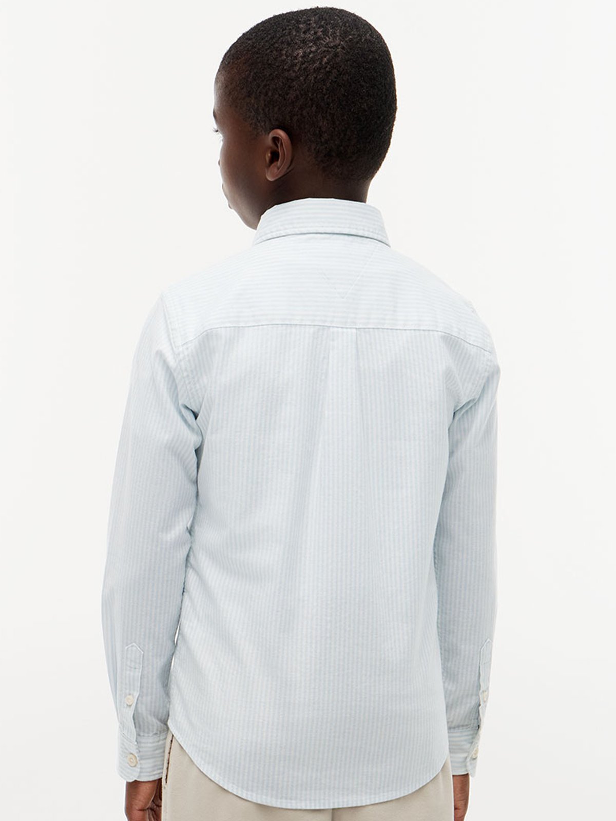 Tommy Hilfiger Flag Oxford Shirt Long Sleeve Sky Blue
