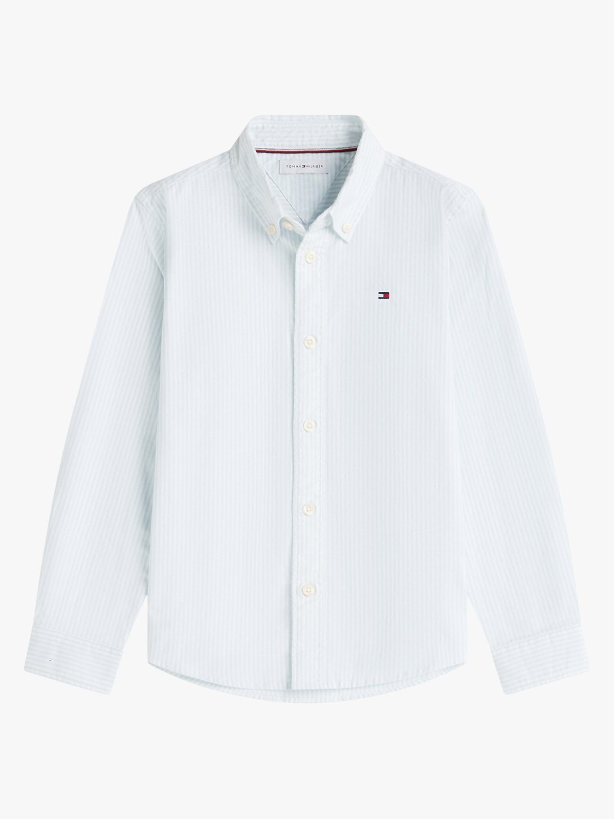 Tommy Hilfiger Flag Oxford Shirt Long Sleeve Sky Blue