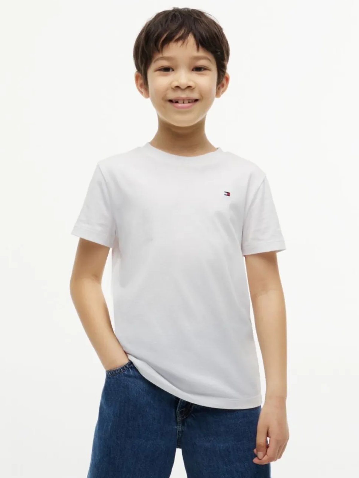 Tommy Hilfiger Team Tommy Graphic T-Shirt Short Sleeve White