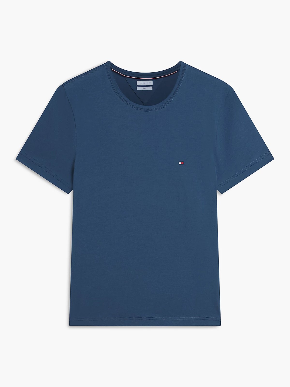 Tommy Hilfiger Stretch Slim Fit Tee Aegean Sea