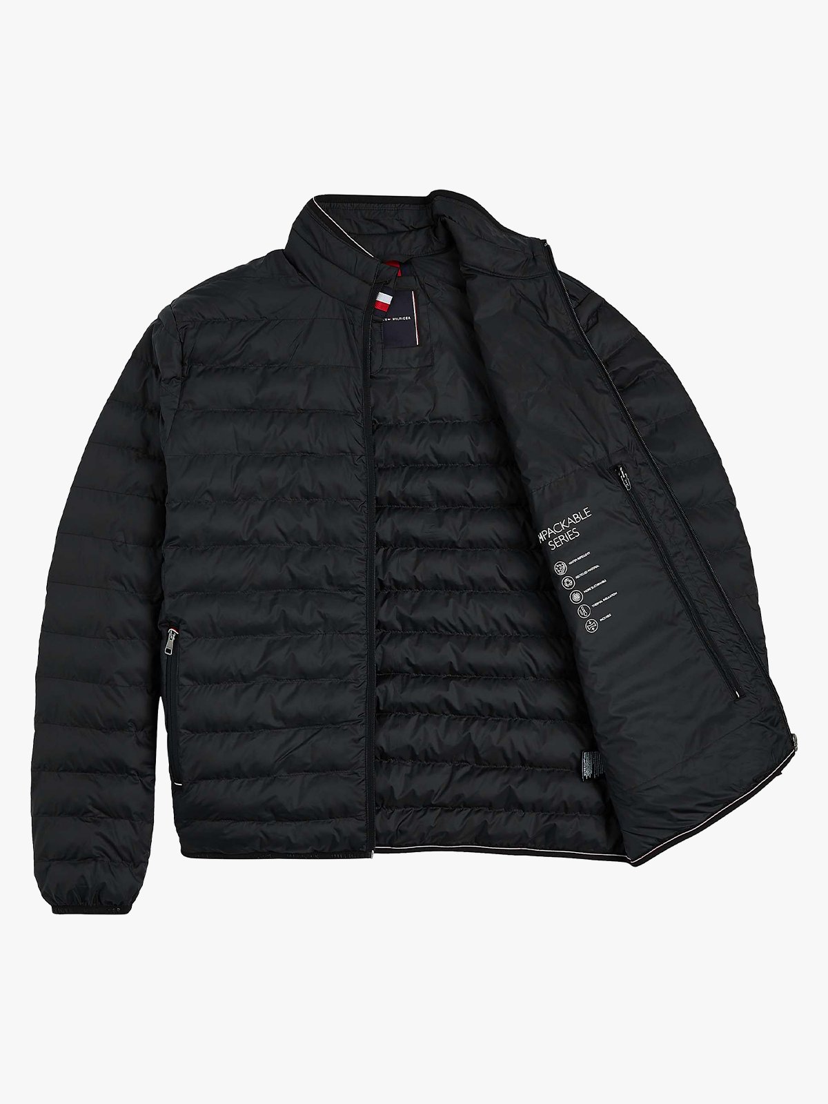 Tommy Hilfiger Core Packable Recycled Jacket Black