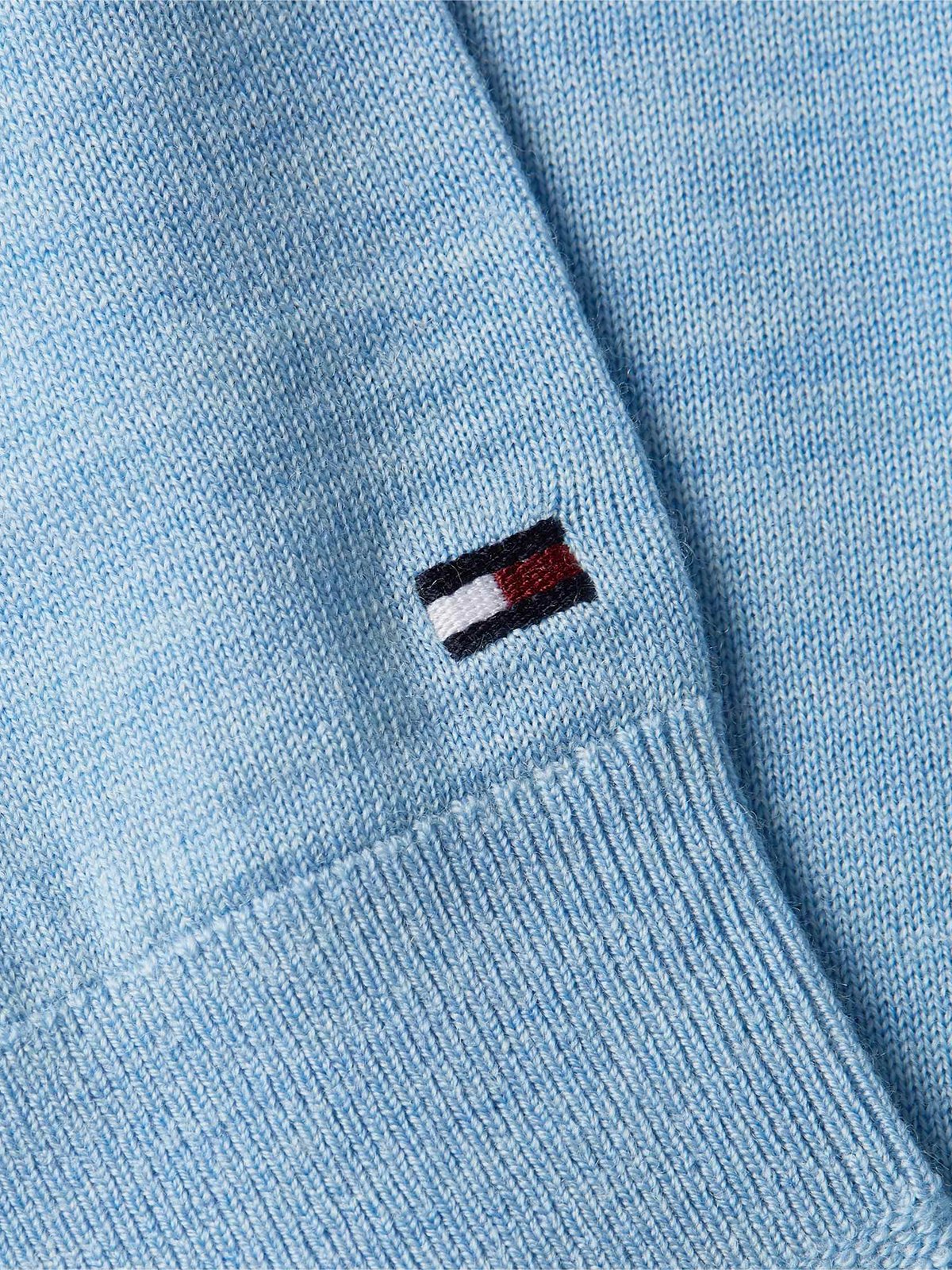 Tommy Hilfiger DC Fine Gauge Merino Crew Neck Vessel Blue Heather