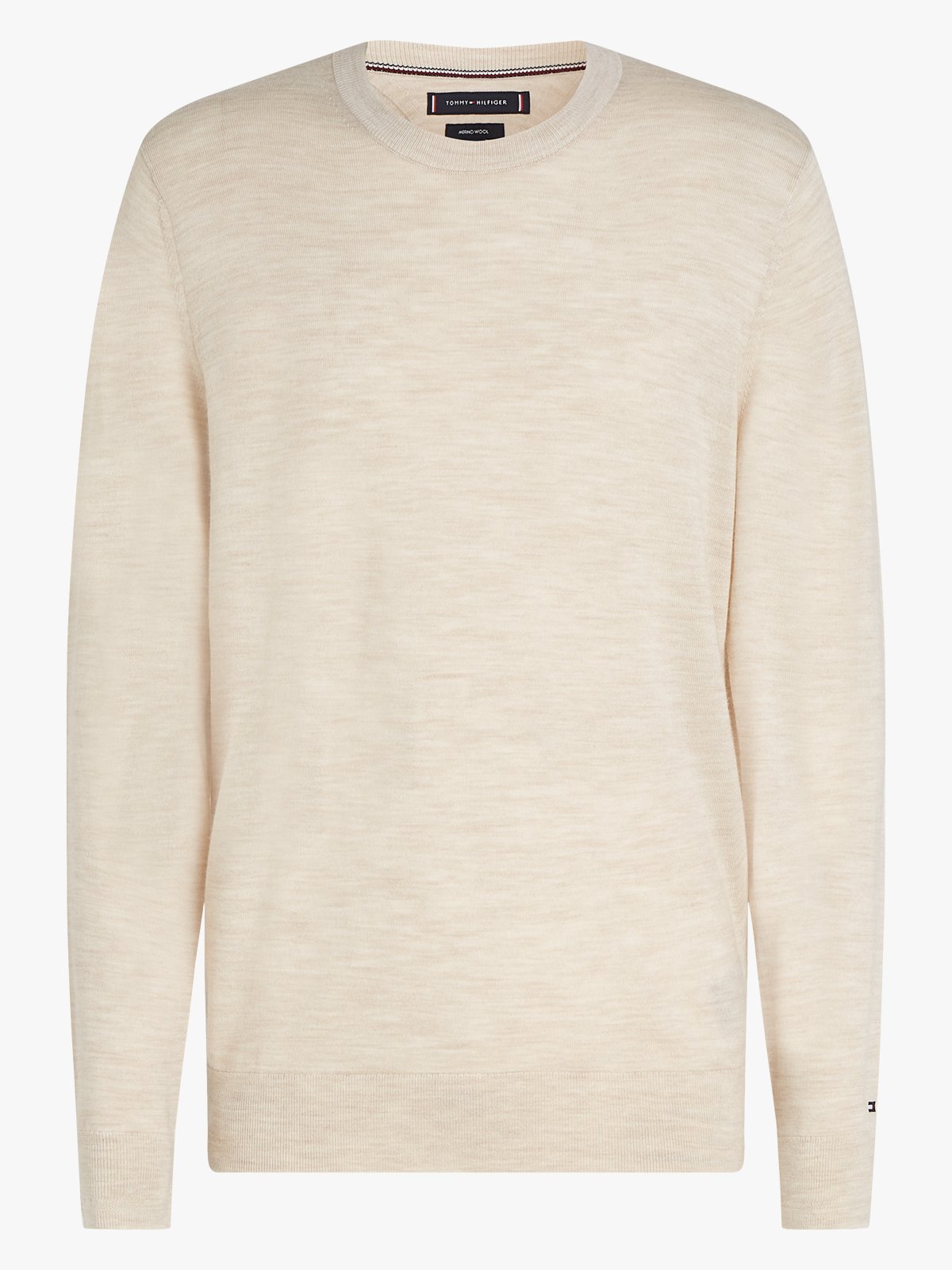 Tommy Hilfiger DC Fine Gauge Merino Crew Neck Beige