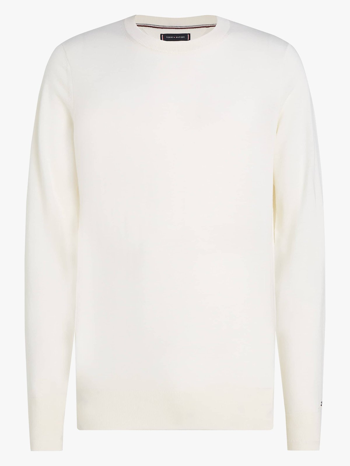 Tommy Hilfiger DC Fine Gauge Merino Crew Neck Ecru