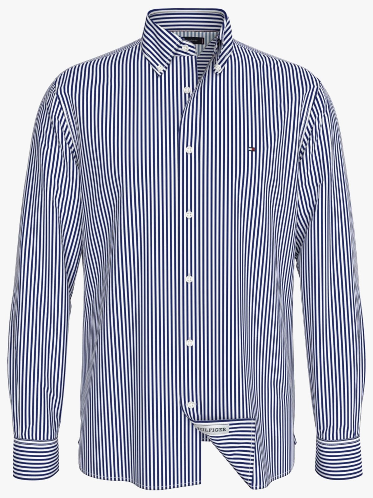 Tommy Hilfiger Heritage Oxford Stripe Regular Fit Shirt Royal Blue / White