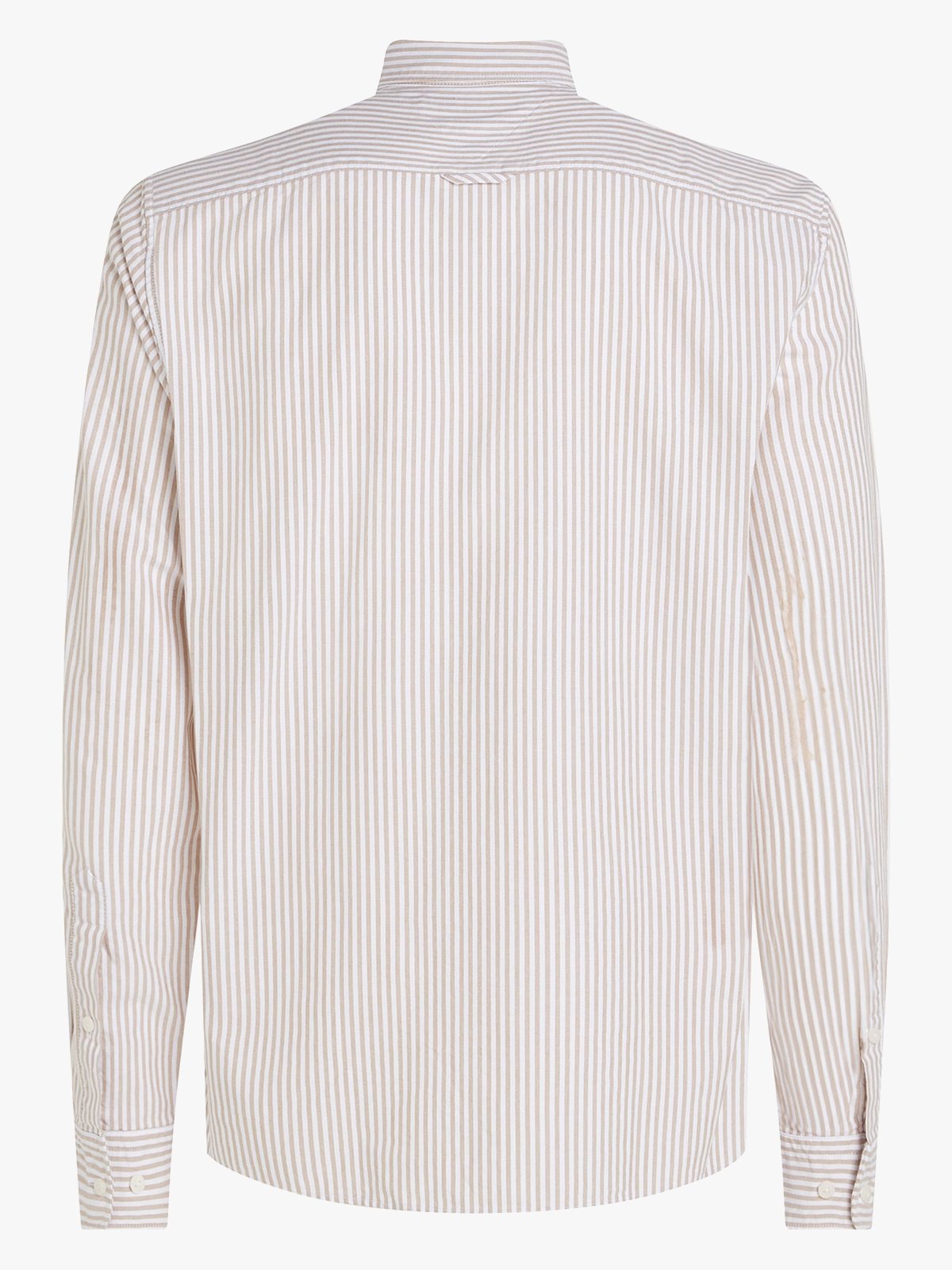 Tommy Hilfiger Heritage Oxford Stripe Regular Fit Shirt Classic Khaki / White