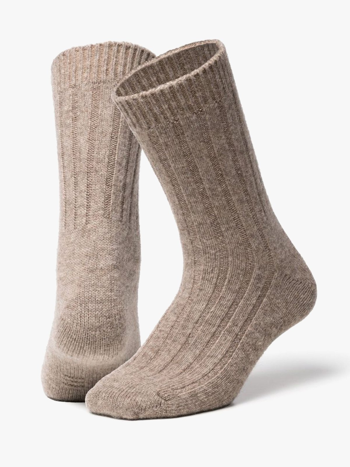Tova Oims Mongolian Wool Sock Natural Brown