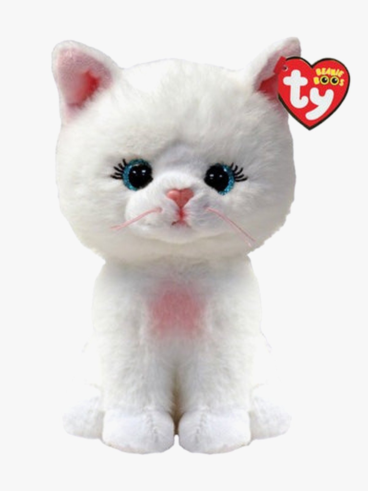 TY Amelia Cat White Boos Flerfarget