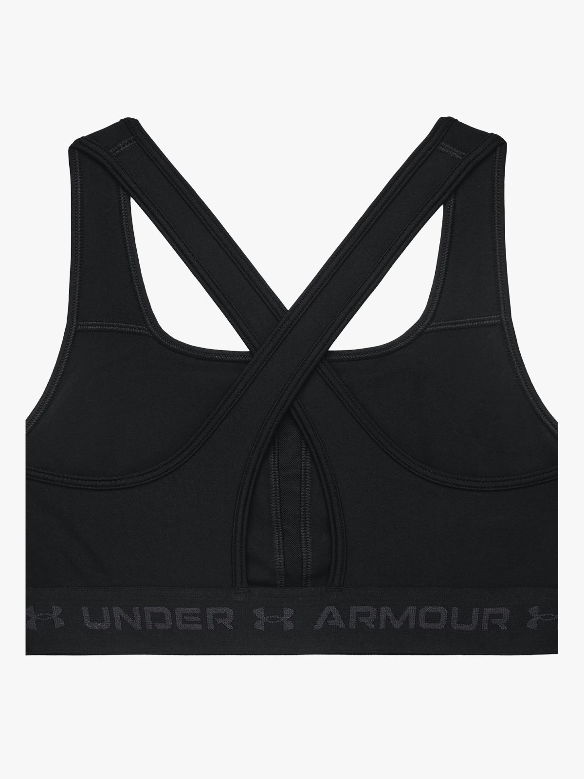 Under Armour Crossback Mid Bra Black / Jet Gray