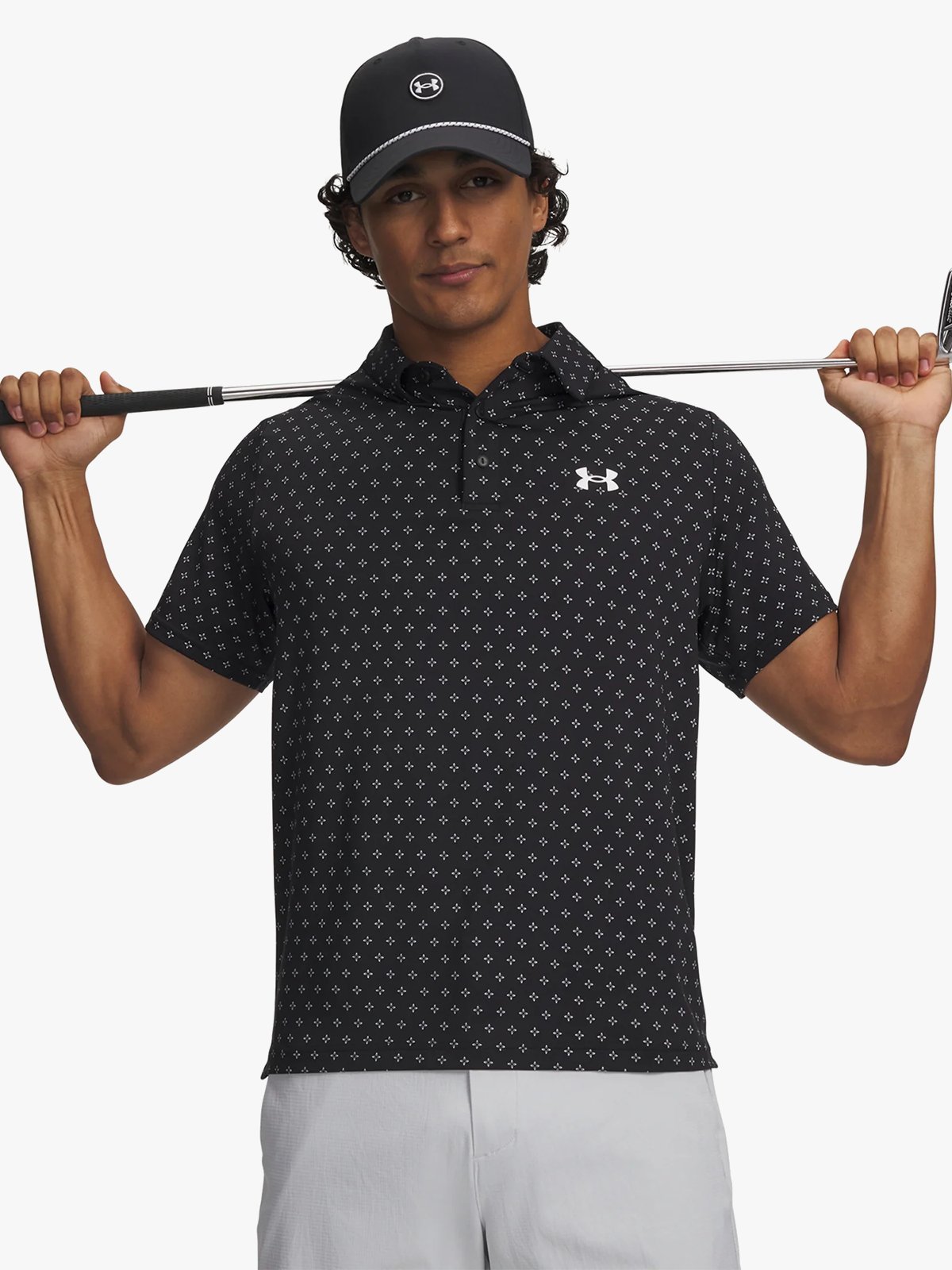 Under Armour Playoff 3.0 Printed Polo Sort