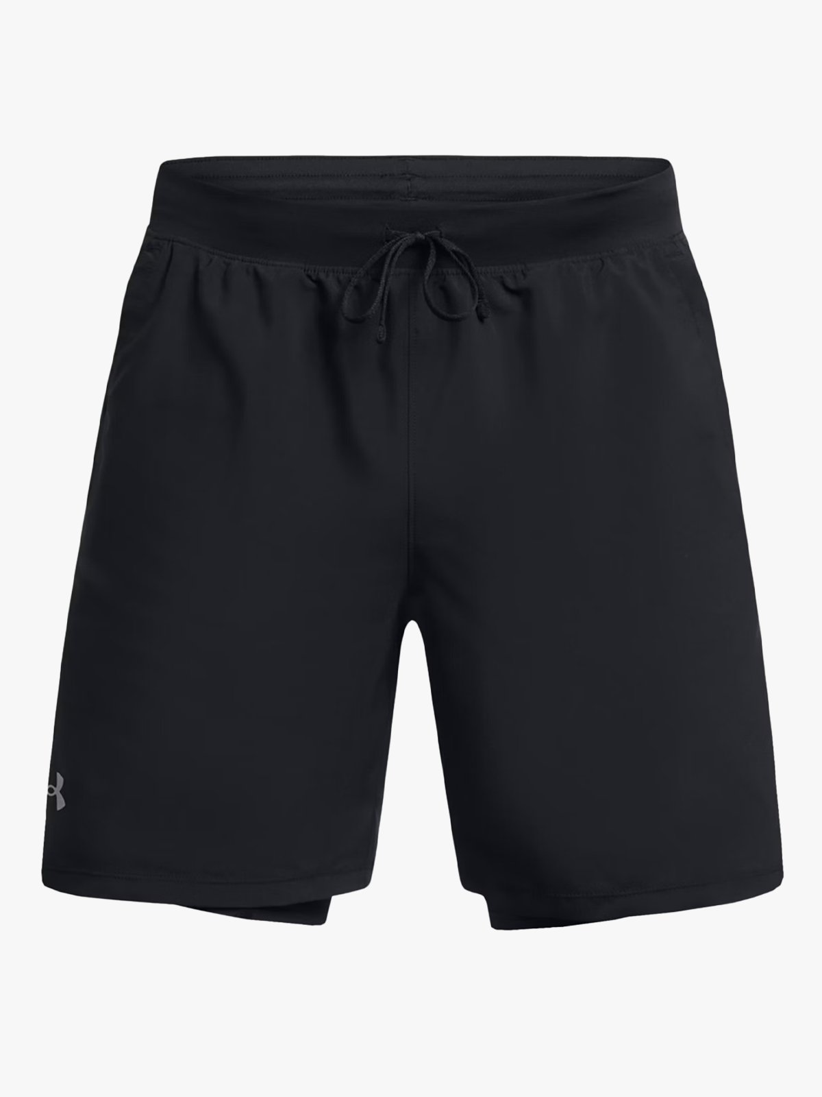 Under Armour Launch 7" 2-in-1 Shorts Black / Reflective Silver