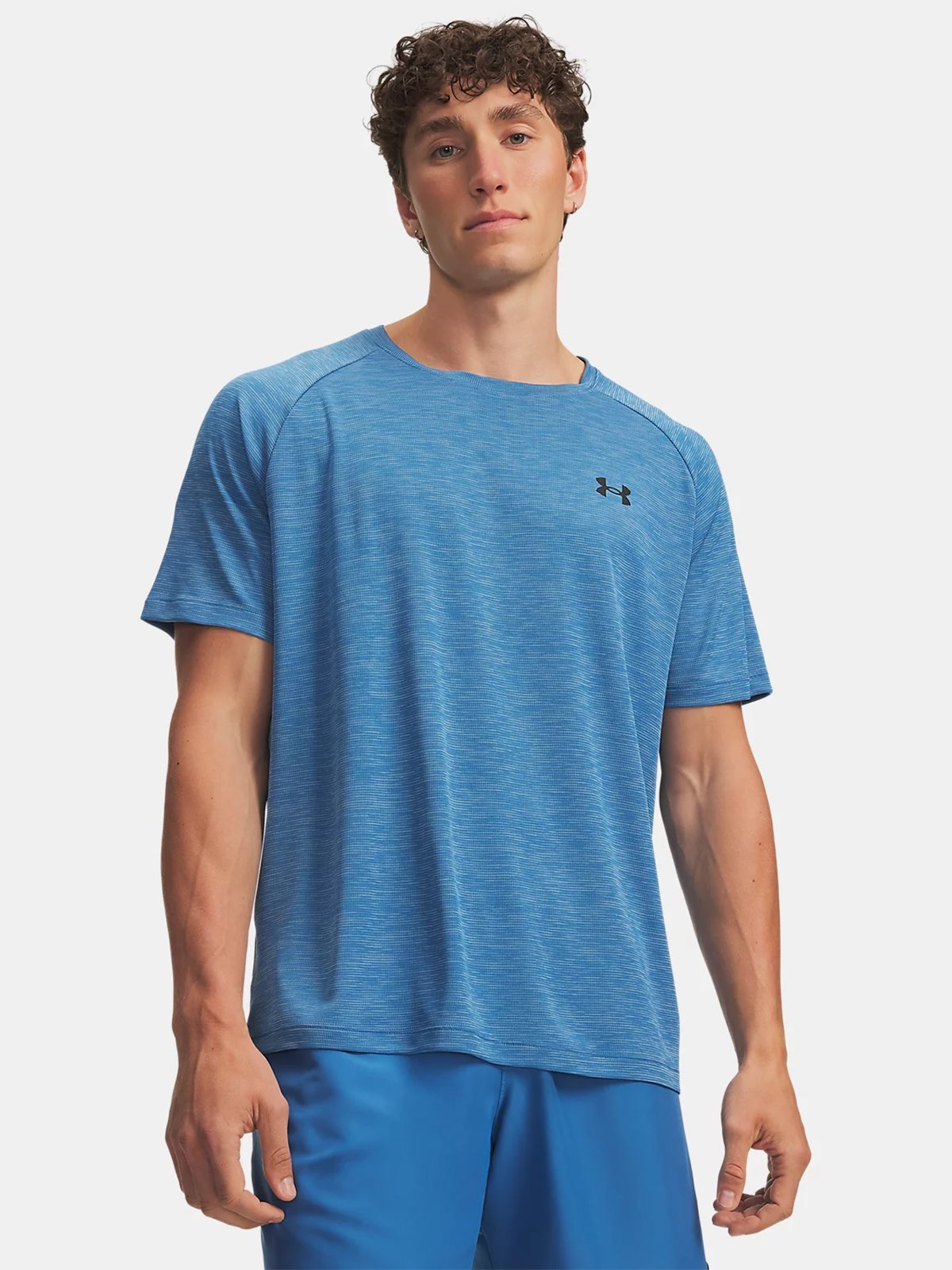 Under Armour Tech Textured Short Sleeve Tee Aegean blue / Black