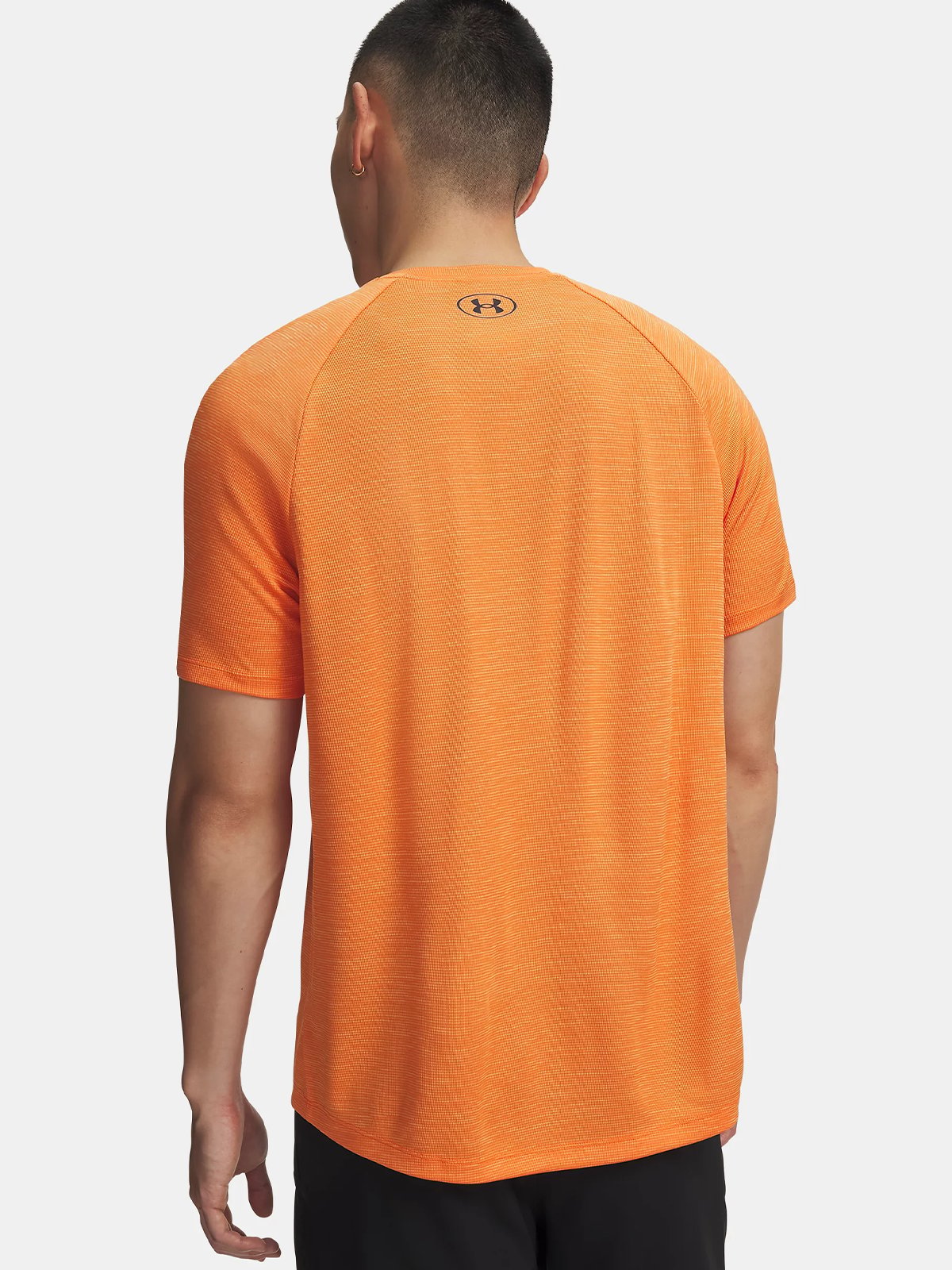 Under Armour Tech Textured Short Sleeve Tee Outrageous Orange / Black