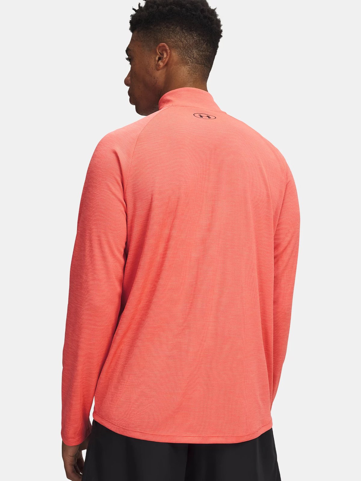 Under Armour Tech Textured 1/2 Zip Venom Red / Black