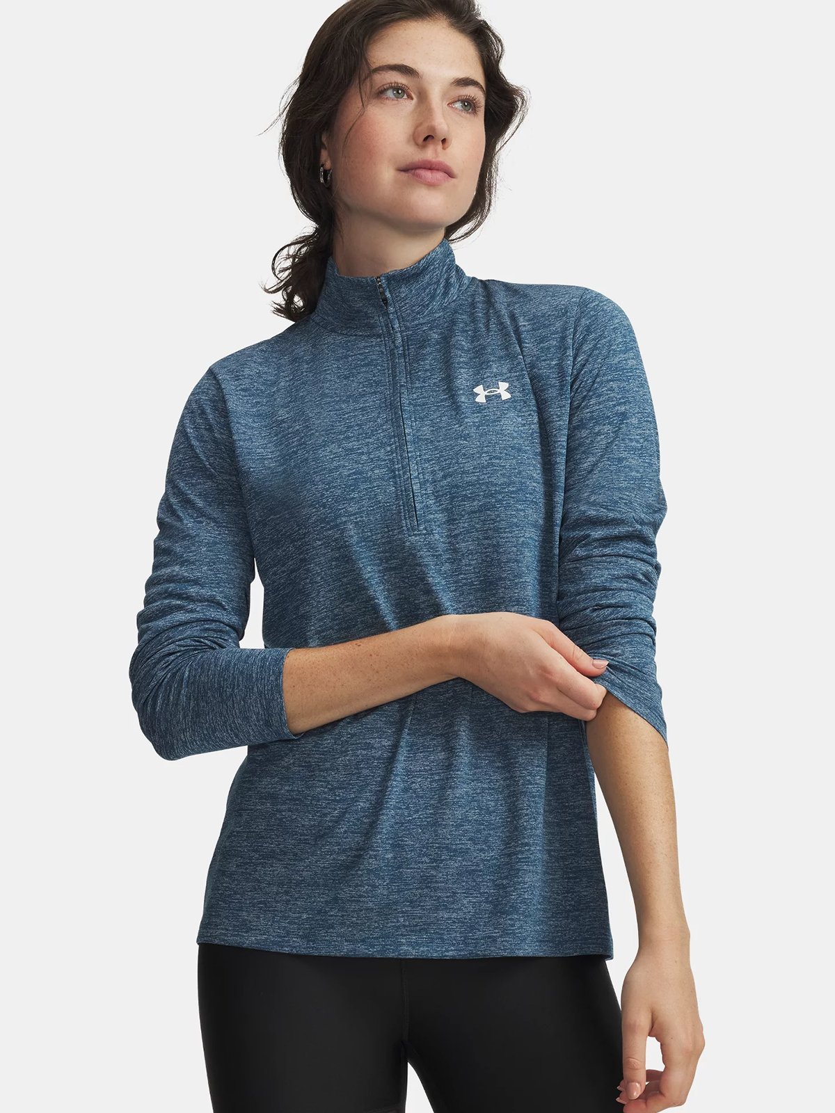 Under Armour Tech 1/2 Zip Twist Wham Blue / White