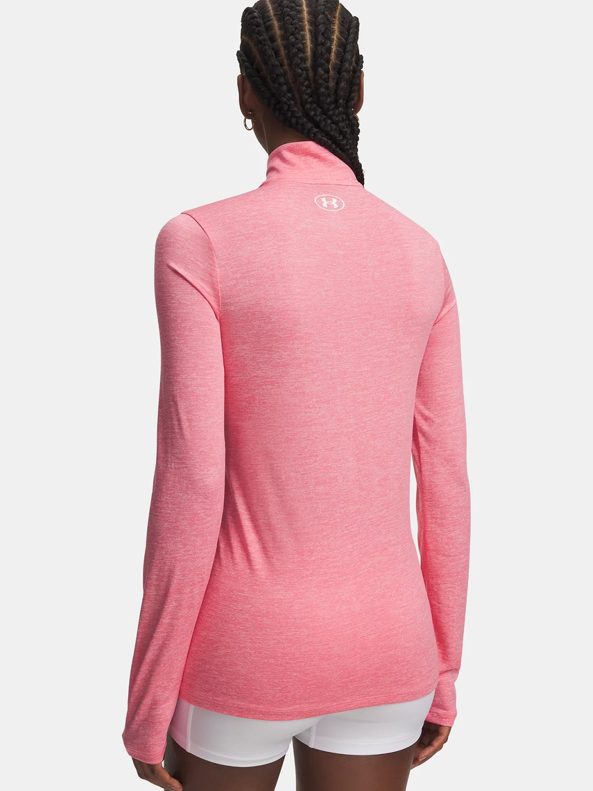 Under Armour Tech 1/2 Zip Twist Bittersweet Pink / White